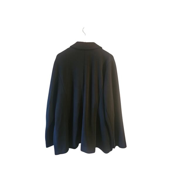 Lane Bryant Journey Knit Blazer With Zipper Pocket black sz 24 $130 - Picture 4 of 7